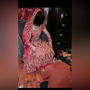 Beautiful Red/pink Bridal Lehengha.